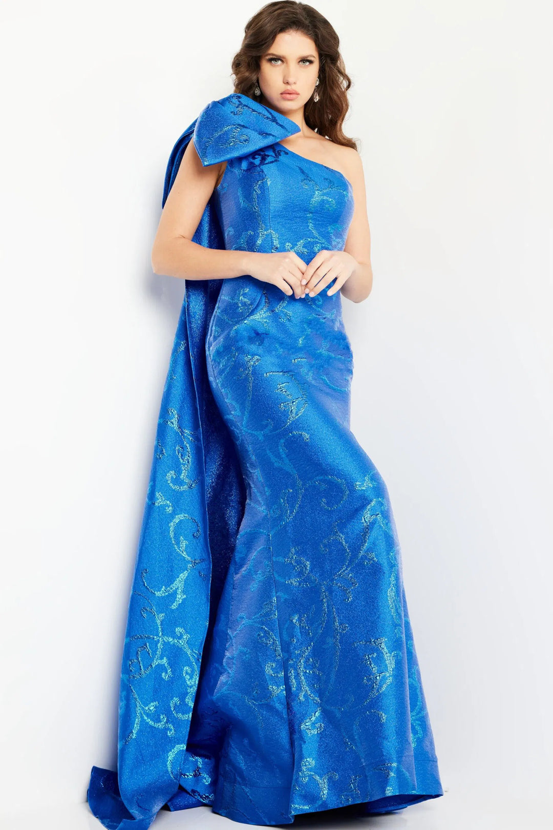 Jovani 23742 Oversized Bow Mermaid Prom Dress
