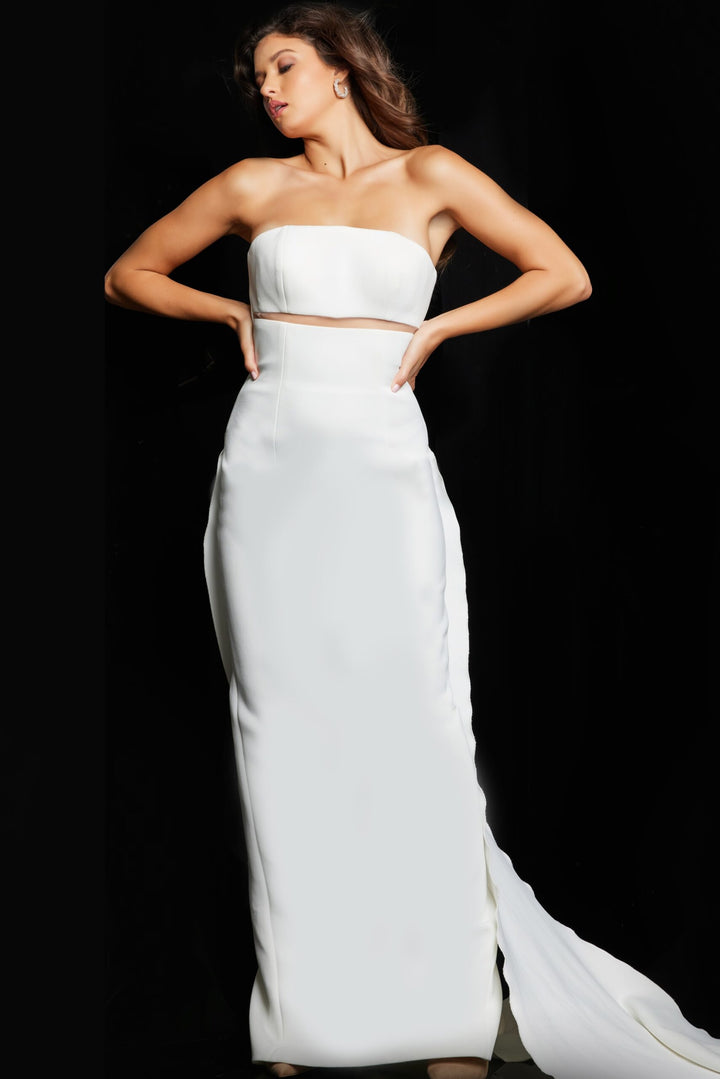 Jovani 24011 Strapless Sheath Evening Dress