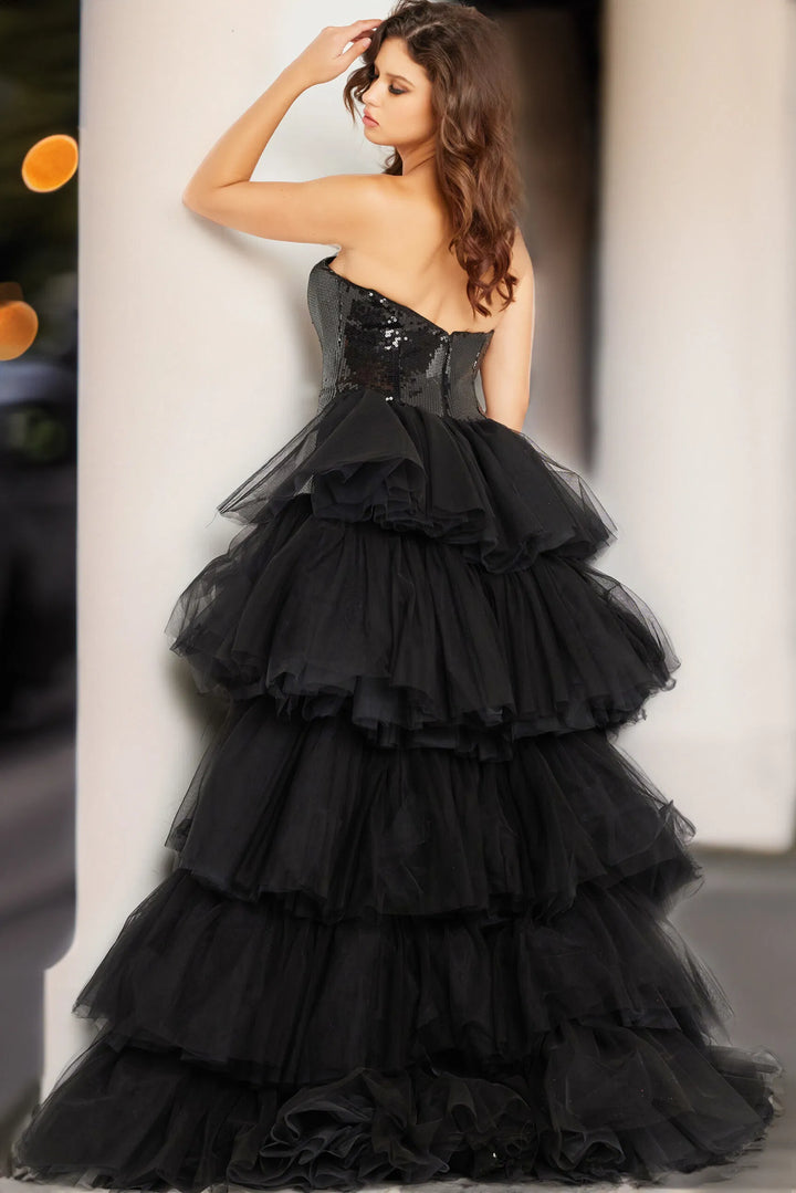 Jovani 24554 Sweetheart Ruffled Prom Dress
