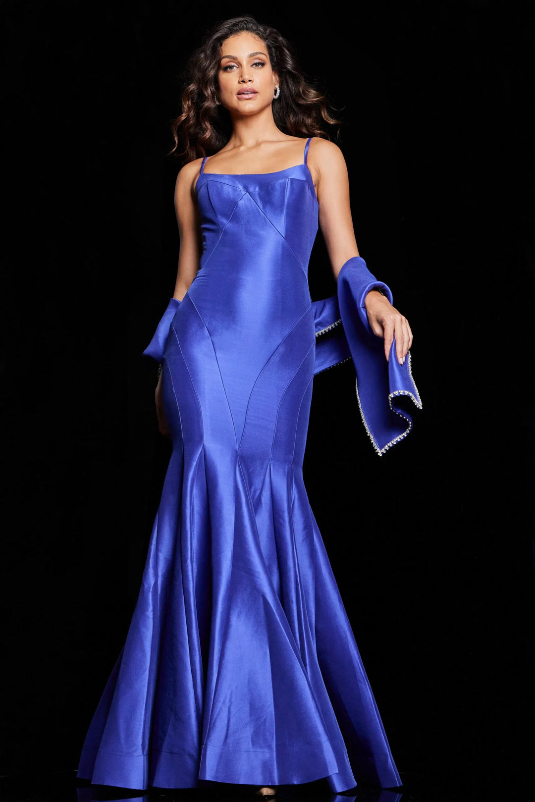 Jovani 24642 Spaghetti Strap Trumpet Dress