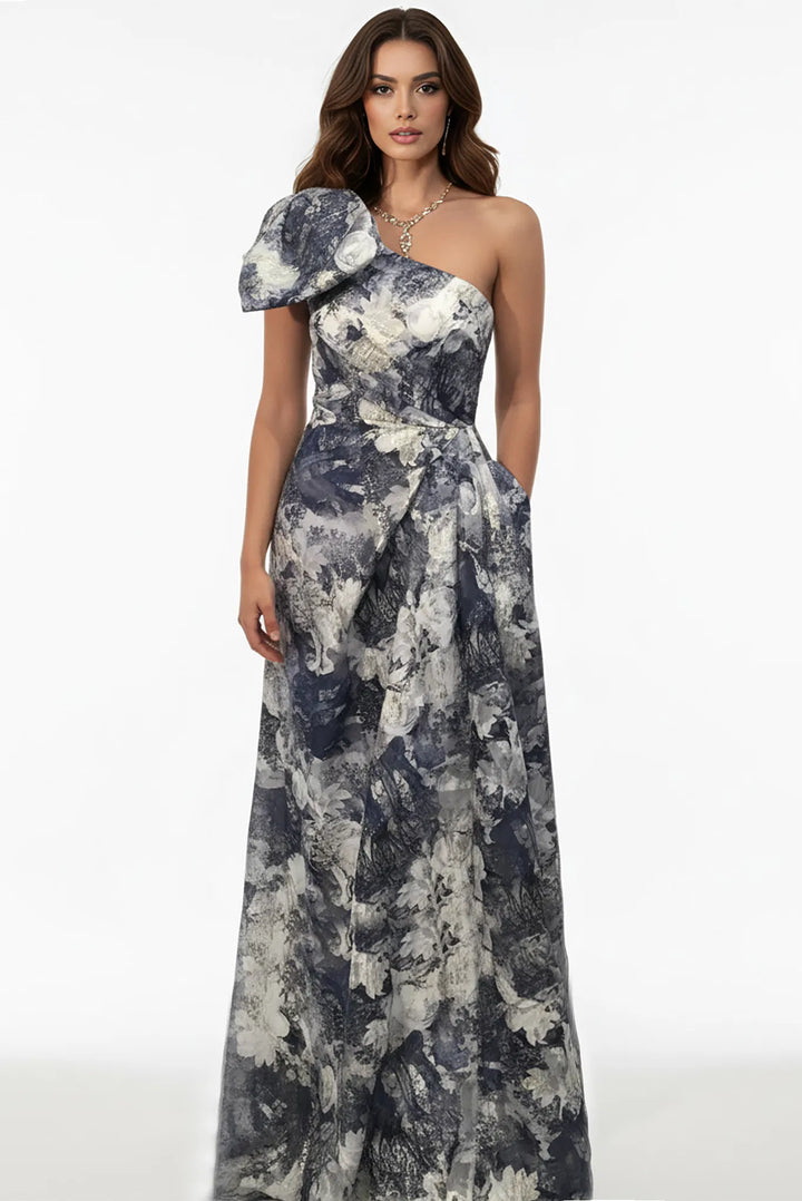 Jovani 25663 One -Sleeve A-line Dress