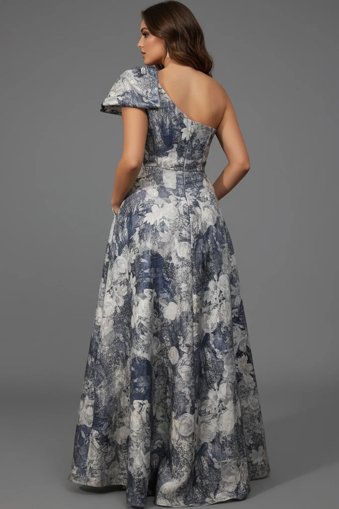 Jovani 25663 One -Sleeve A-line Dress