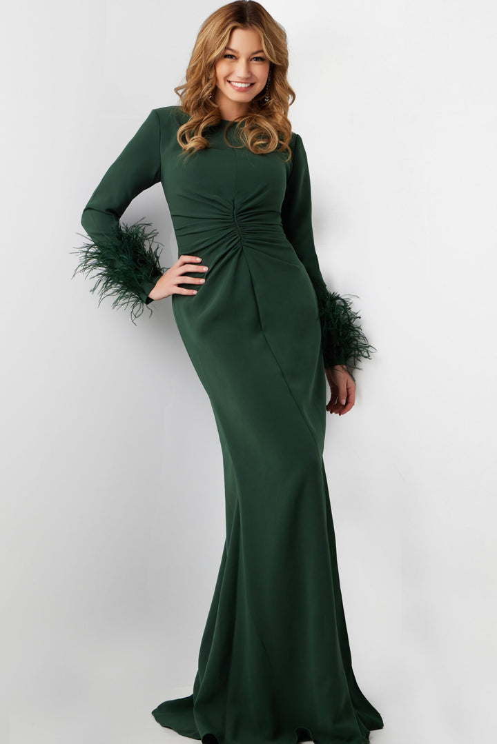 Jovani 25898 Ruched Back Sheath Mother of the Groom Dress