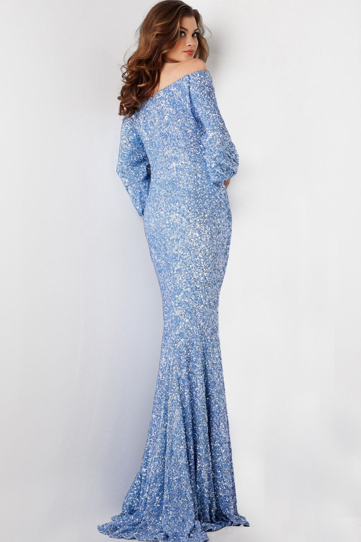 Jovani 25949 Sequin Off-Shoulder Prom Gown