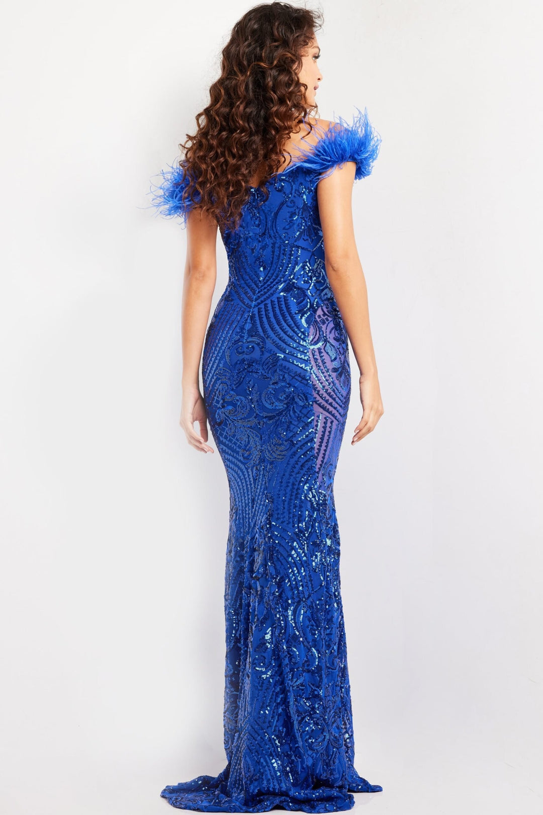 Jovani 26041 Feathered Sleeve Illusion Inset Prom Gown The Gown Galleria Jovani 26041 Feathered Sleeve Illusion Inset Prom Gown The Gown Galleria