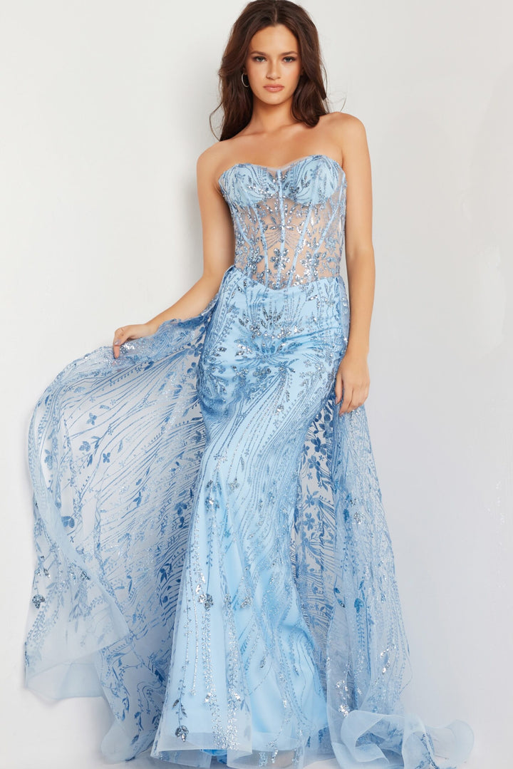 Jovani 26113 Strapless Corset Prom Gown
