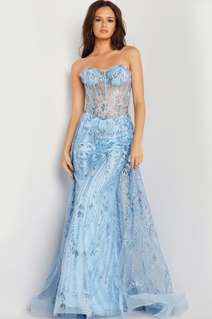 Jovani 26113 Strapless Corset Prom Gown