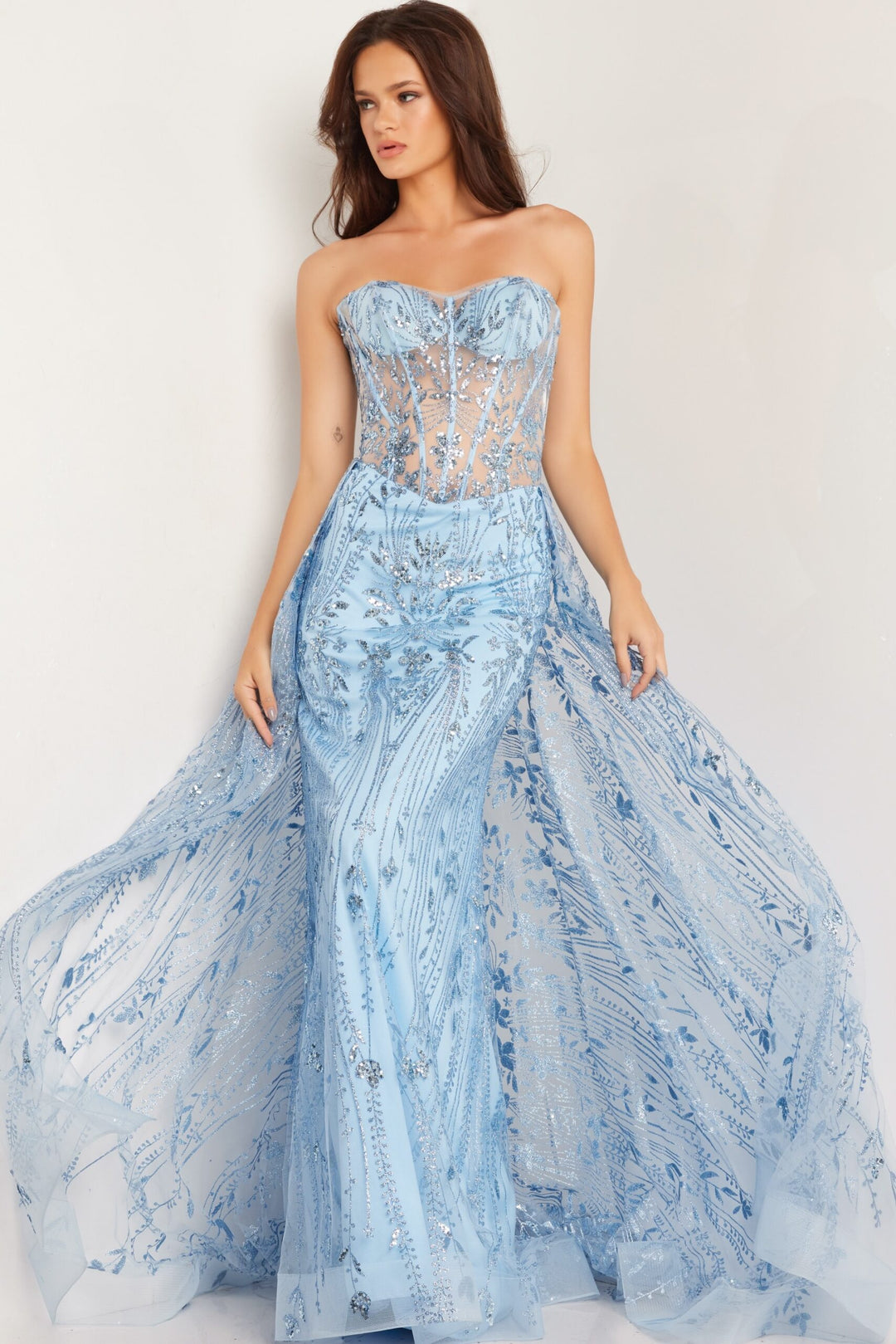 Jovani 26113 Strapless Corset Prom Gown