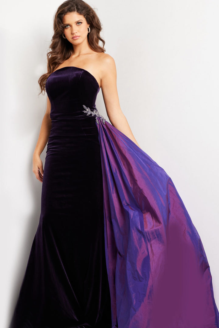 Jovani 26116 Velvet Mermaid Prom Dress