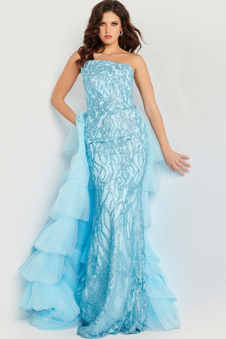 Jovani 26119 Glitter Fitted Prom Dress