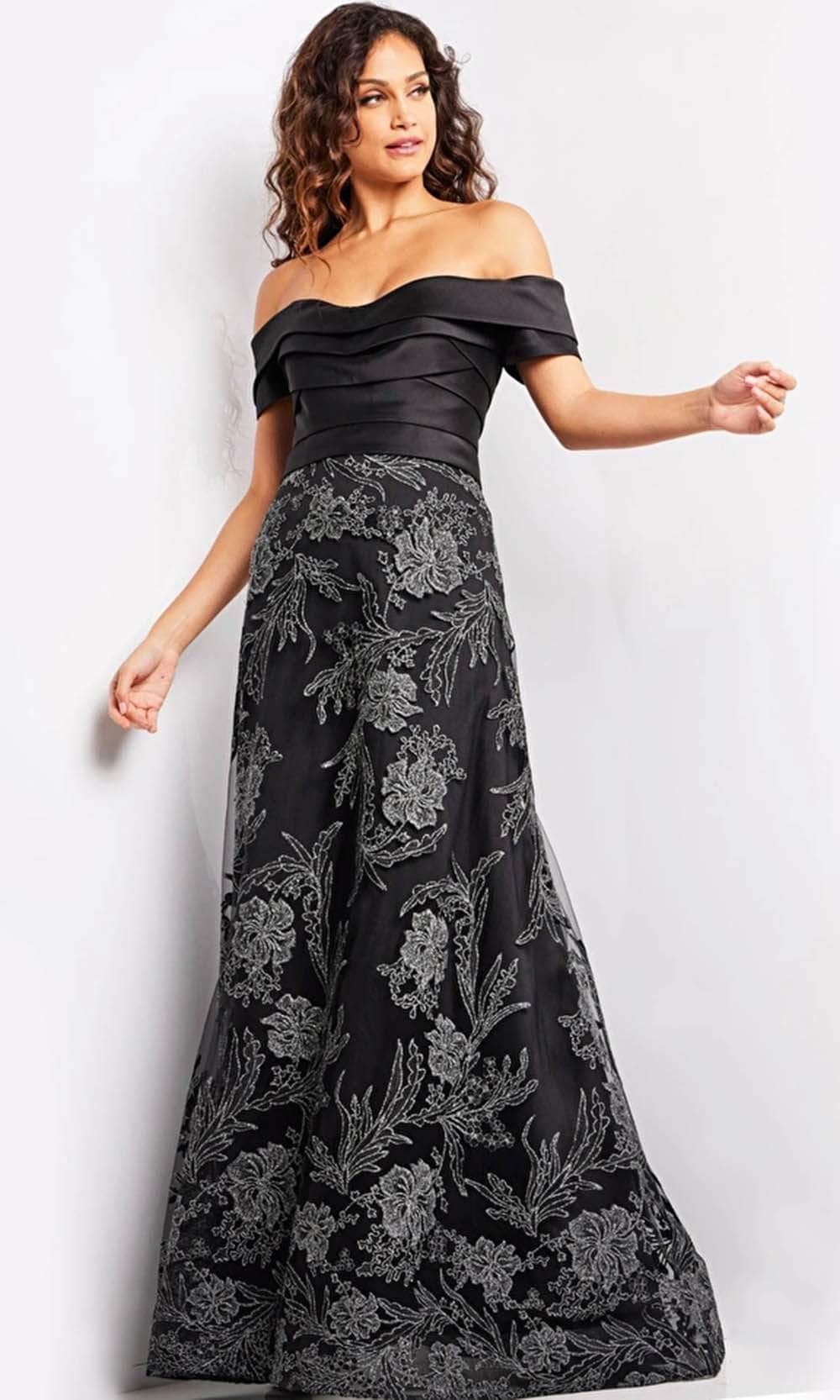 Jovani 26186 Pleated Sweetheart Evening Gown