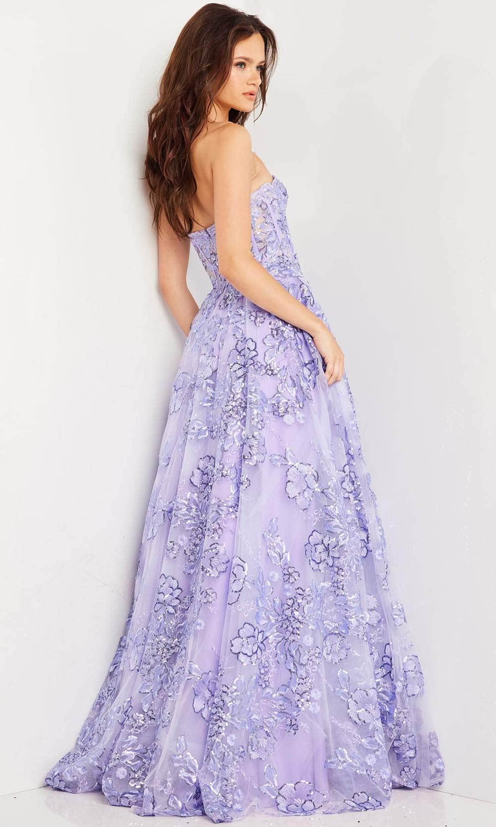 Jovani 26223 Floral Illusion Ballgown