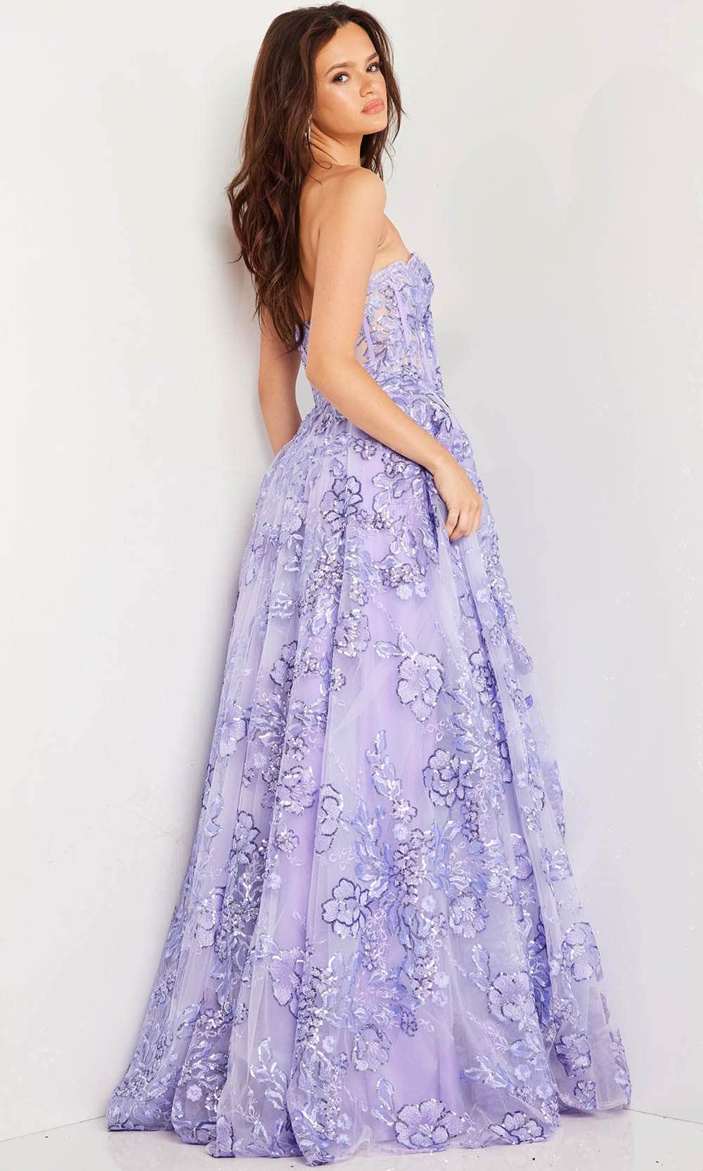 Jovani 26223 Floral Illusion Ballgown