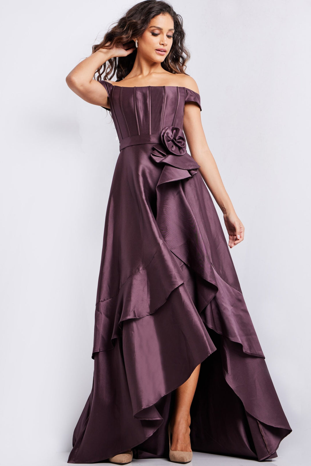 Jovani 37014 Corset High Low Evening Dress The Gown Galleria Jovani 37014 Corset High Low Evening Dress The Gown Galleria