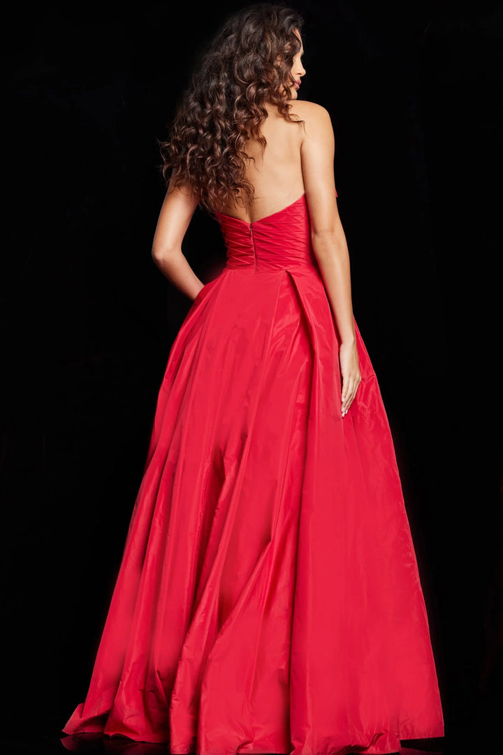 Jovani 37266 Strapless Ruffle Ballgown