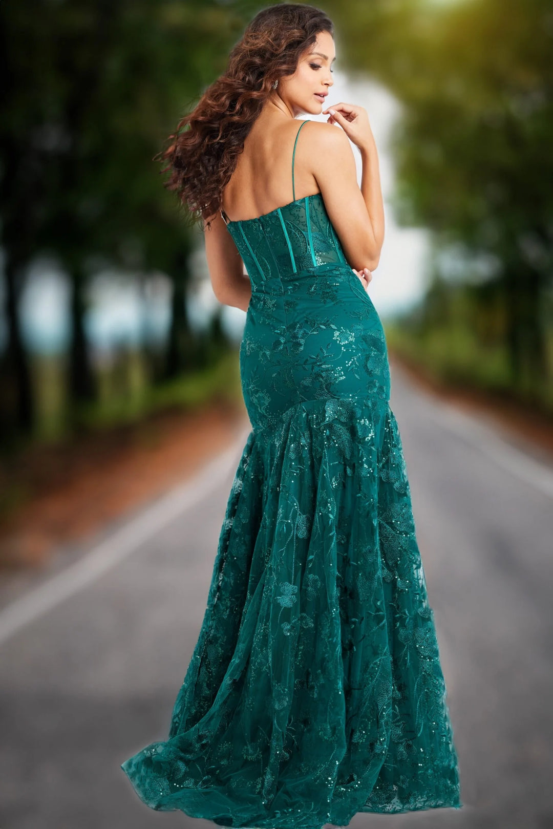 Jovani 38004 Floral Embroidered Prom Gown The Gown Galleria Jovani 38004 Floral Embroidered Prom Gown The Gown Galleria