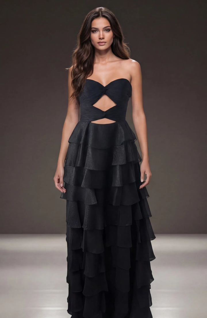 Jovani 47898 A-Line Prom Dress With Ruffle Detail