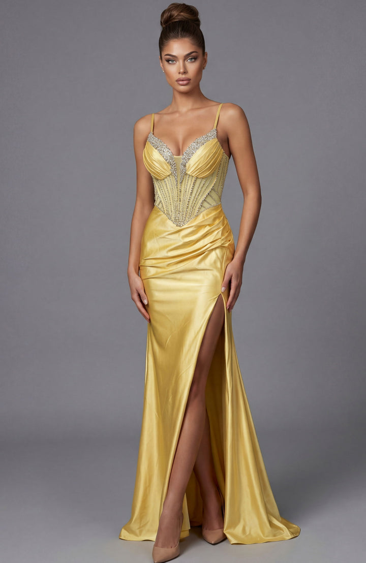 Jovani 48368 Evening Gown With Plunging Sweetheart Neckline