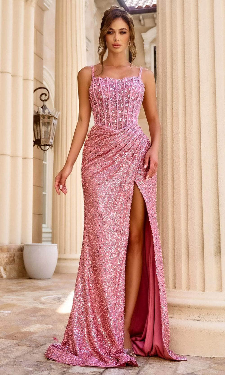 PORTIA & SCARLETT PS24943 Beeded Embellished Prom Dress