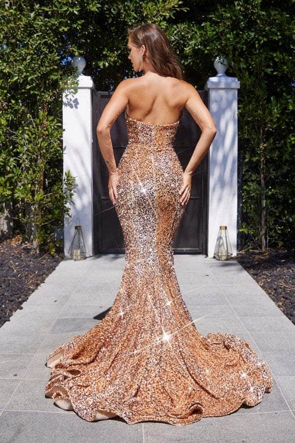 Portia & Scarlett PS21208 Strapless Mermaid Silhouette Evening Gown