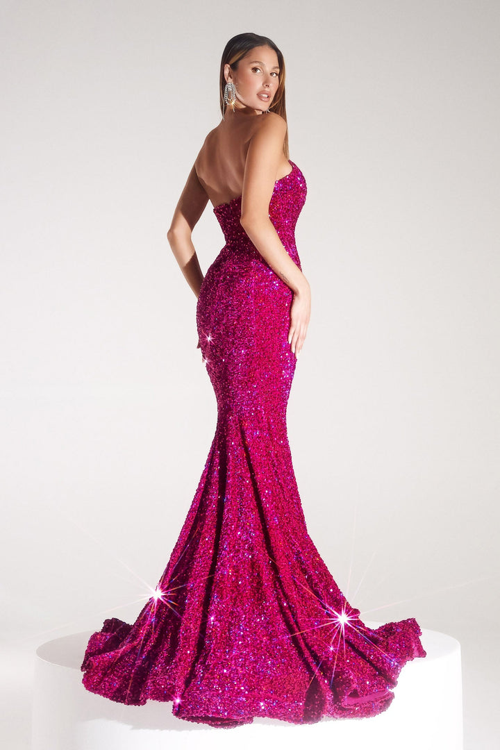 Portia & Scarlett PS21208 Strapless Mermaid Silhouette Evening Gown