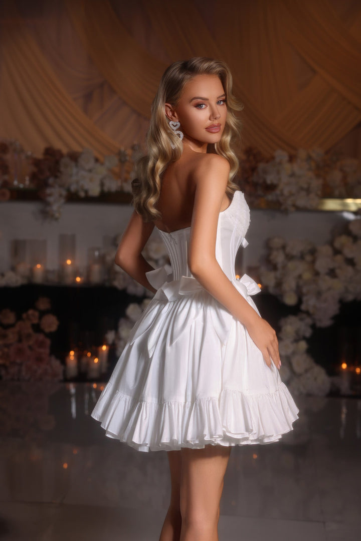 Portia & Scarlett PS25700 Strapless Prom Dress With Corset Bodice