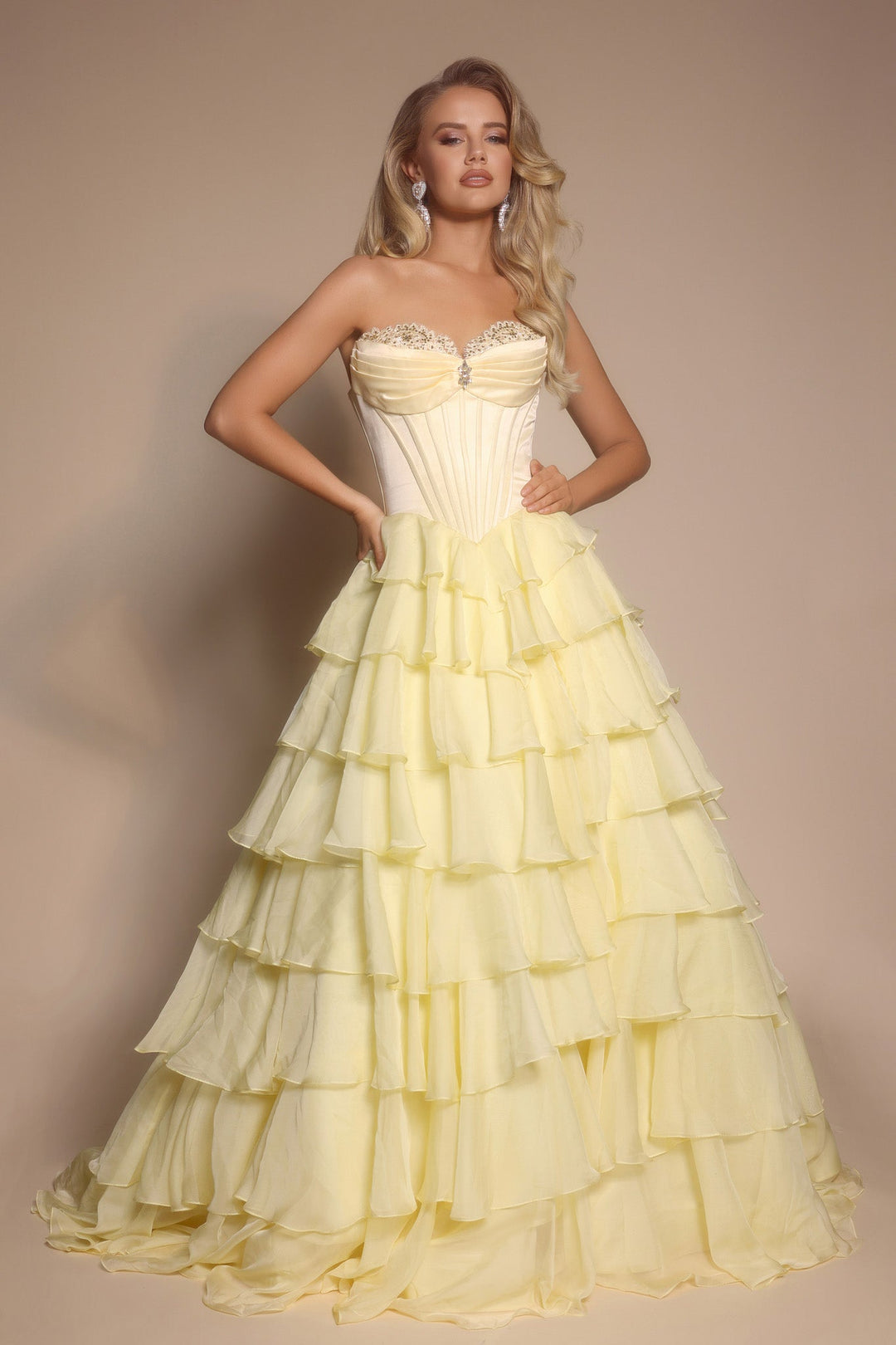 Portia & Scarlett PS25963 Lace Sweetheart Evening Gown