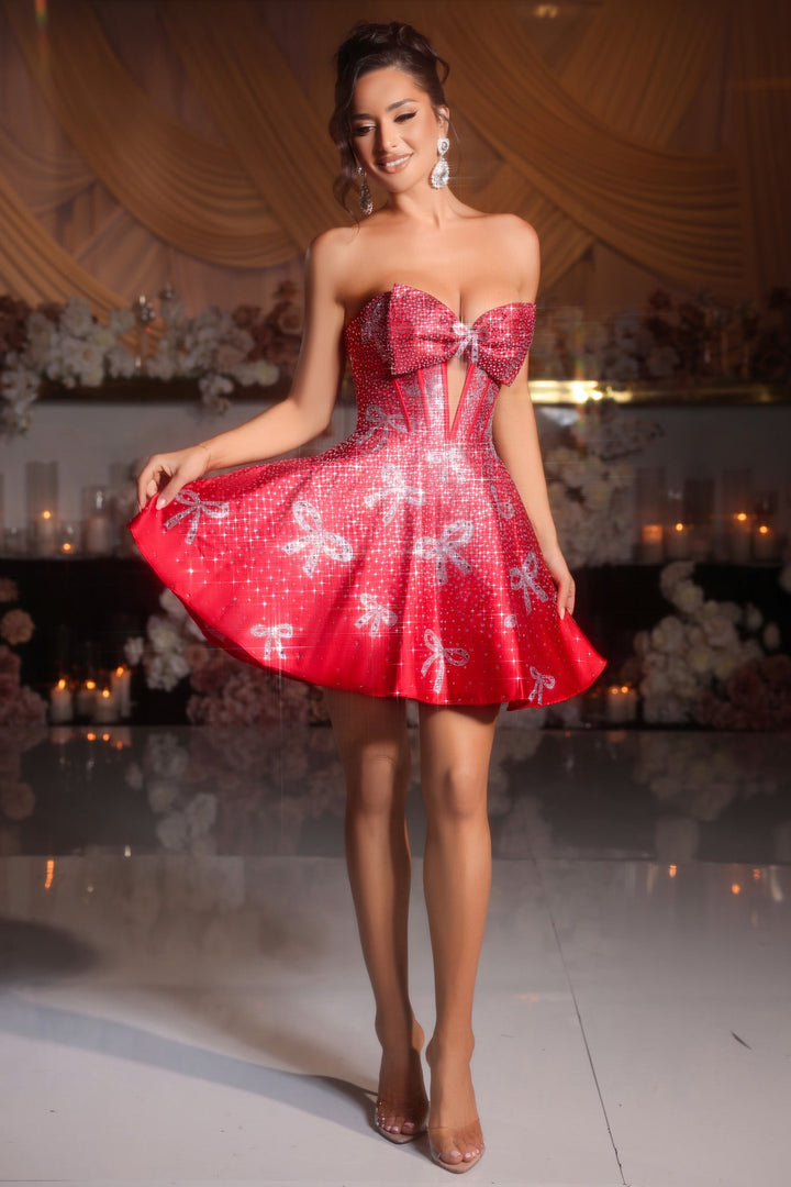 Portia & Scarlett PS25785 Sweetheart Mini Prom Dress