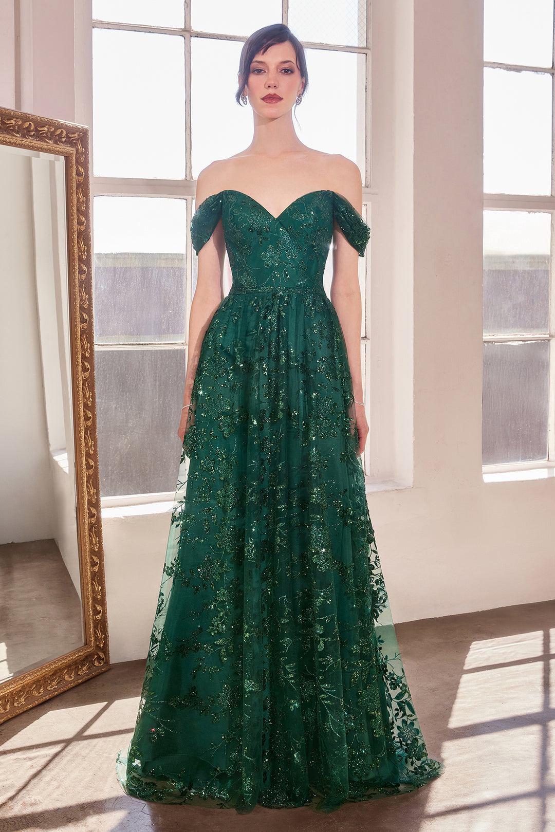 Amoris T607 Evening Gown Off-the-Shoulder Sweetheart Neckline