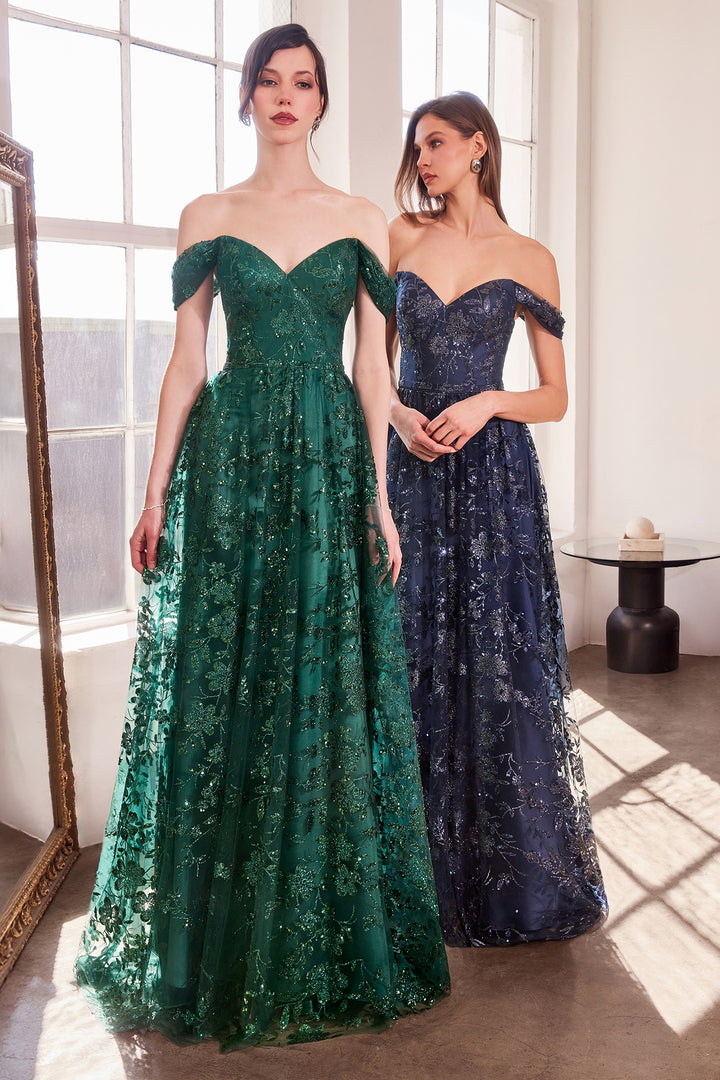 Amoris T607 Evening Gown Off-the-Shoulder Sweetheart Neckline