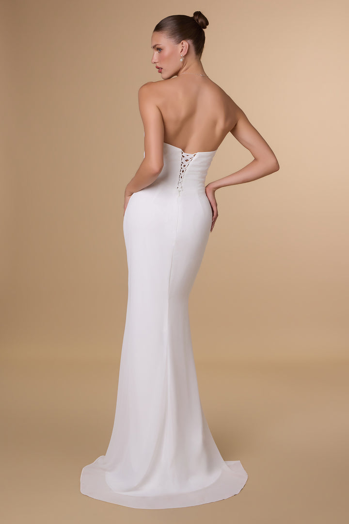 Amoris T702W Strapless Mermaid Wedding Gown