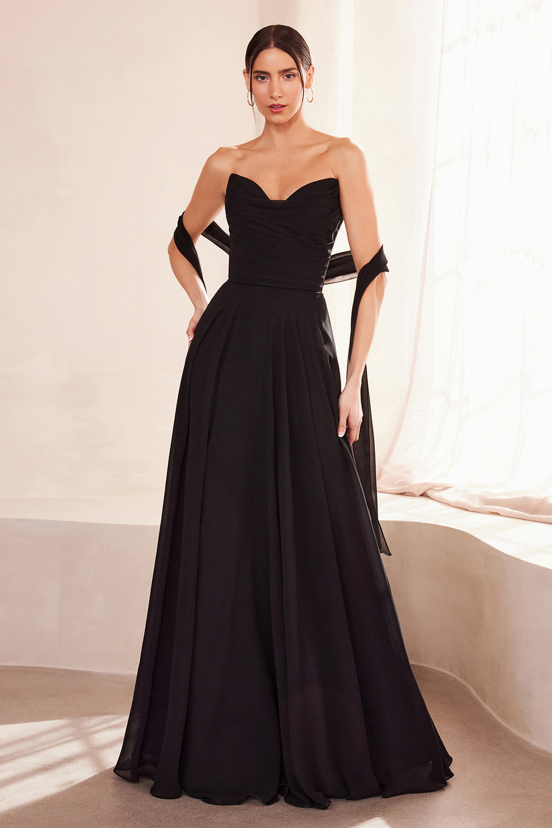 Amoris T703 Evening Gown with Strapless Sweetheart Neckline
