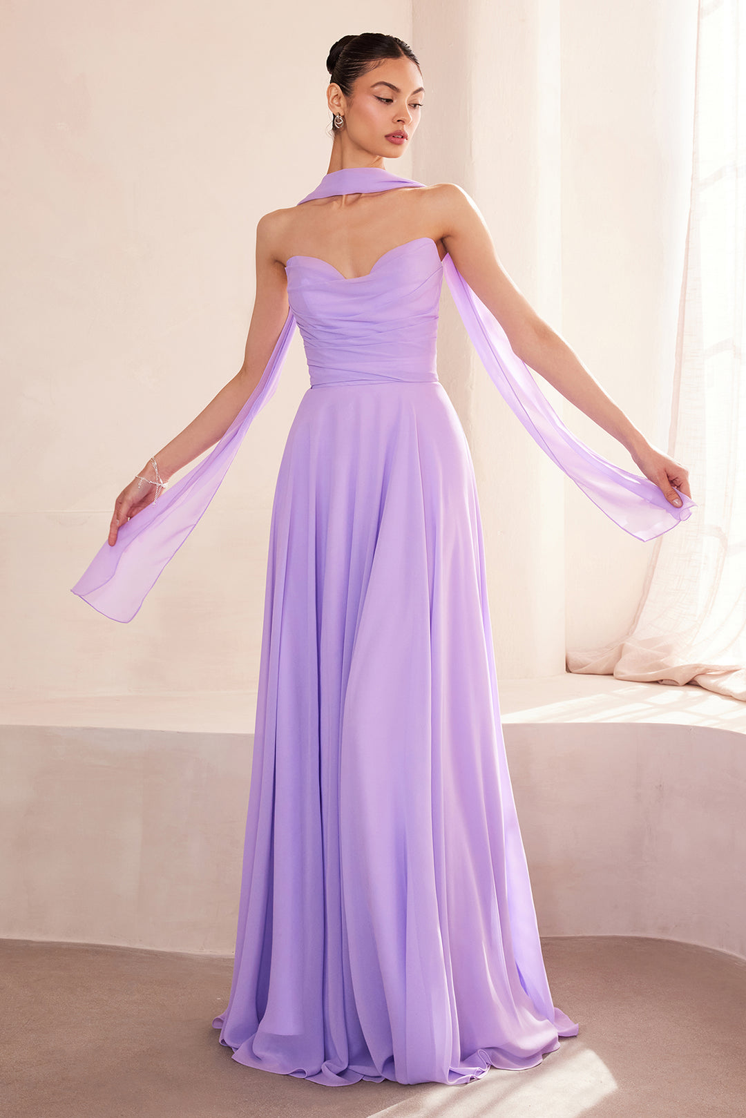 Amoris T703 Evening Gown with Strapless Sweetheart Neckline