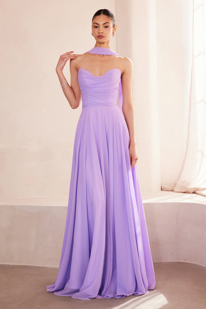 Amoris T703 Evening Gown with Strapless Sweetheart Neckline