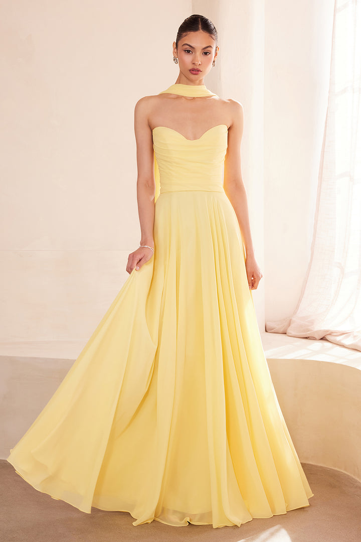 Amoris T703 Evening Gown with Strapless Sweetheart Neckline