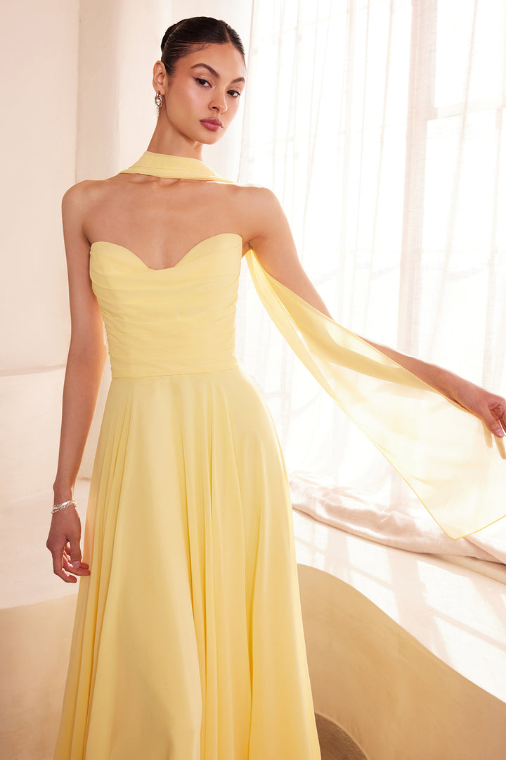 Amoris T703 Evening Gown with Strapless Sweetheart Neckline