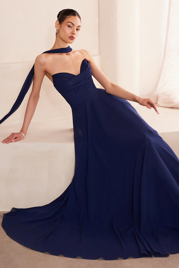 Amoris T703 Evening Gown with Strapless Sweetheart Neckline