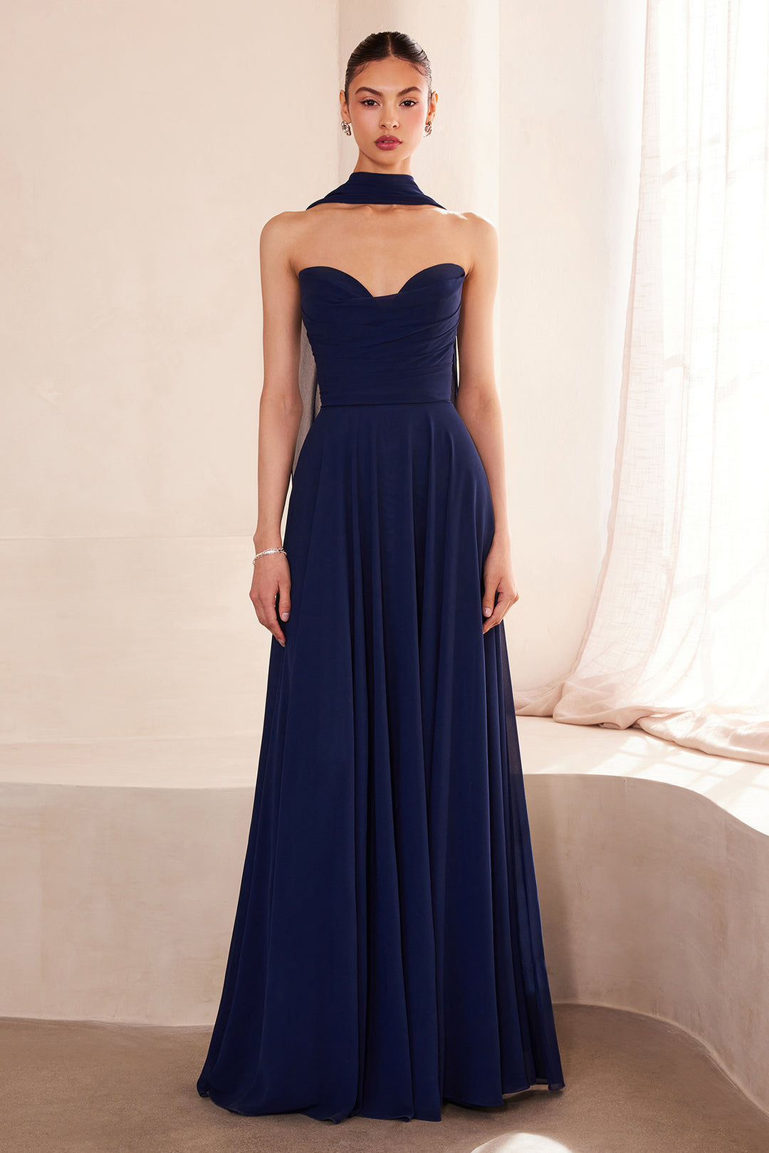 Amoris T703 Evening Gown with Strapless Sweetheart Neckline
