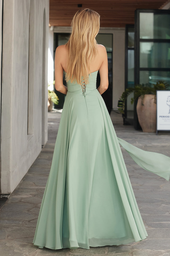 Amoris T703 Evening Gown with Strapless Sweetheart Neckline