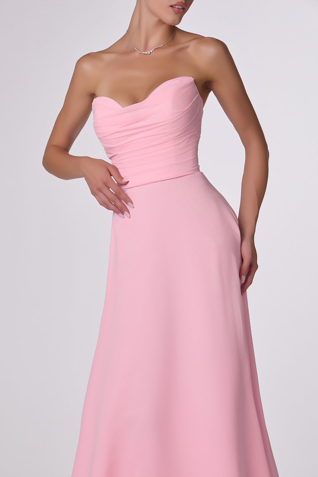Amoris T703 Evening Gown with Strapless Sweetheart Neckline