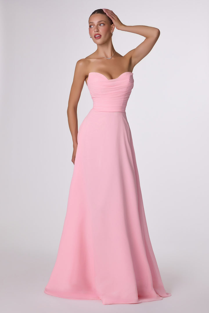 Amoris T703 Evening Gown with Strapless Sweetheart Neckline