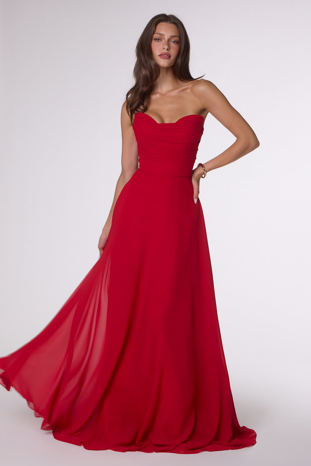 Amoris T703 Evening Gown with Strapless Sweetheart Neckline