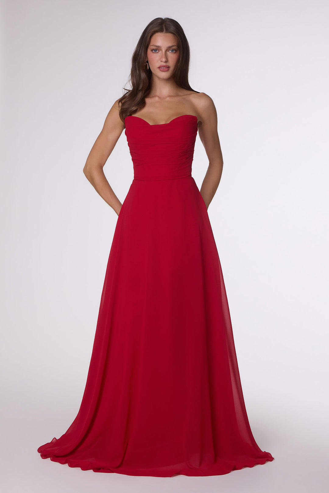 Amoris T703 Evening Gown with Strapless Sweetheart Neckline
