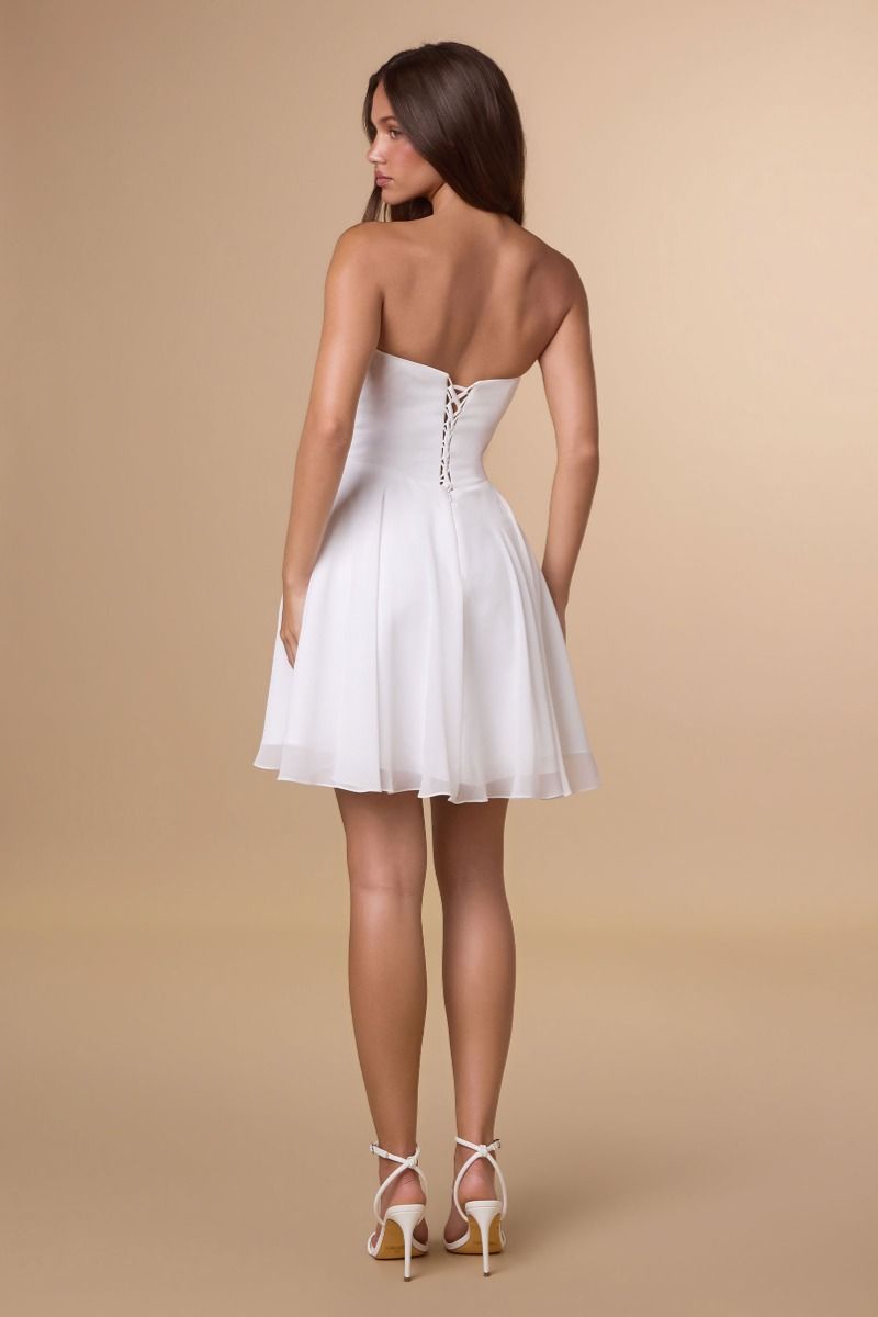 Amoris T709W Sweetheart Short Chiffon Homecoming Dress