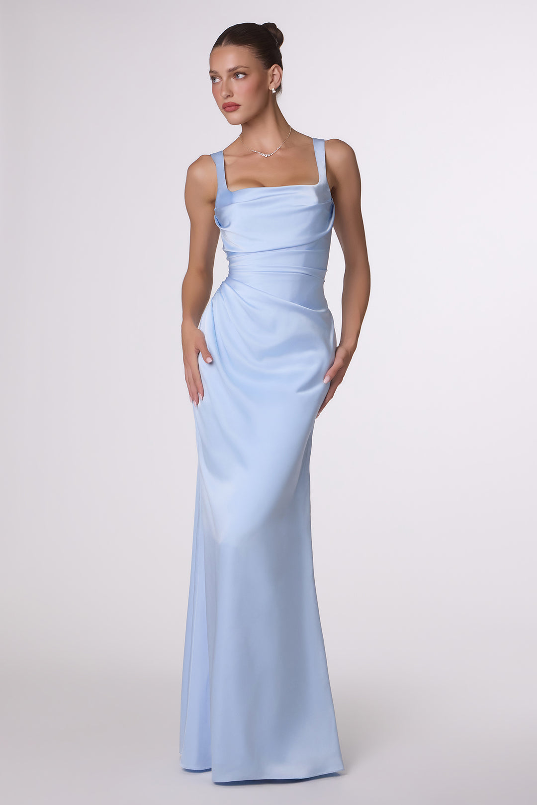 Amoris T729 Evening Gown with Floor-Length Silhouette
