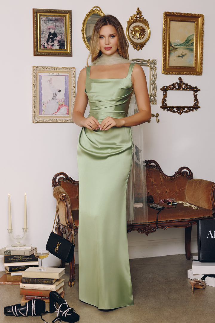 Amoris T729 Evening Gown with Floor-Length Silhouette