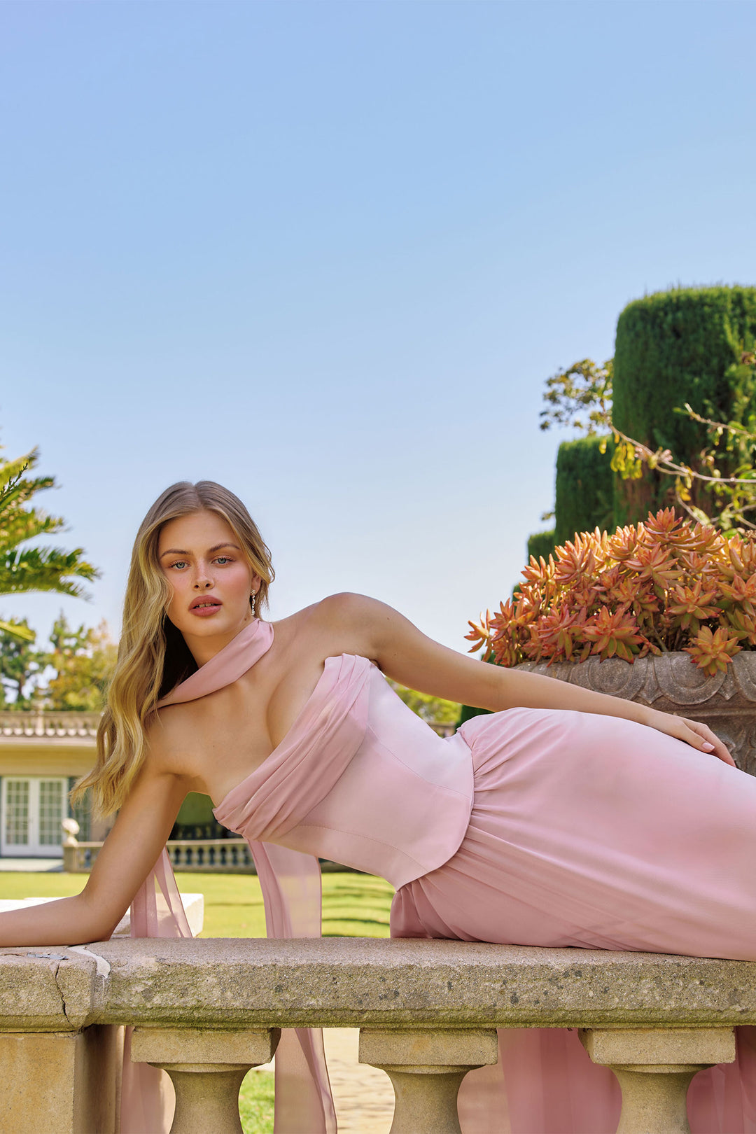 Amoris T741 Evening Gown with Flowing Silhouette