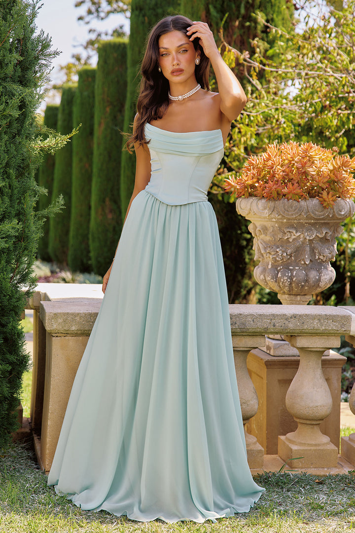 Amoris T741 Evening Gown with Flowing Silhouette