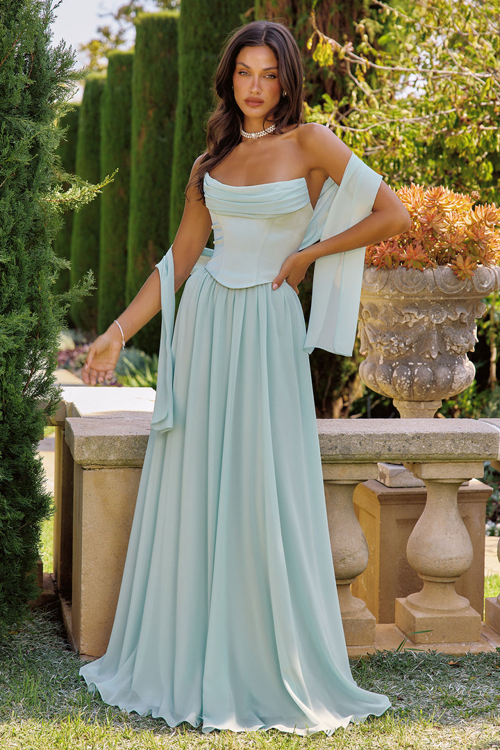 Amoris T741 Evening Gown with Flowing Silhouette