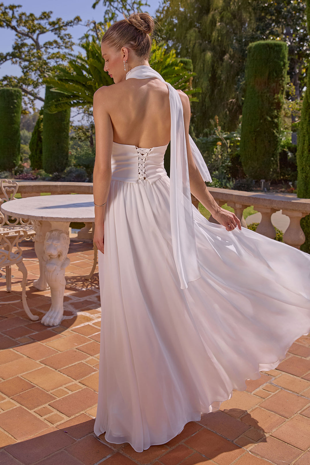 Amoris T741W Structured Satin Bodice Wedding Gown